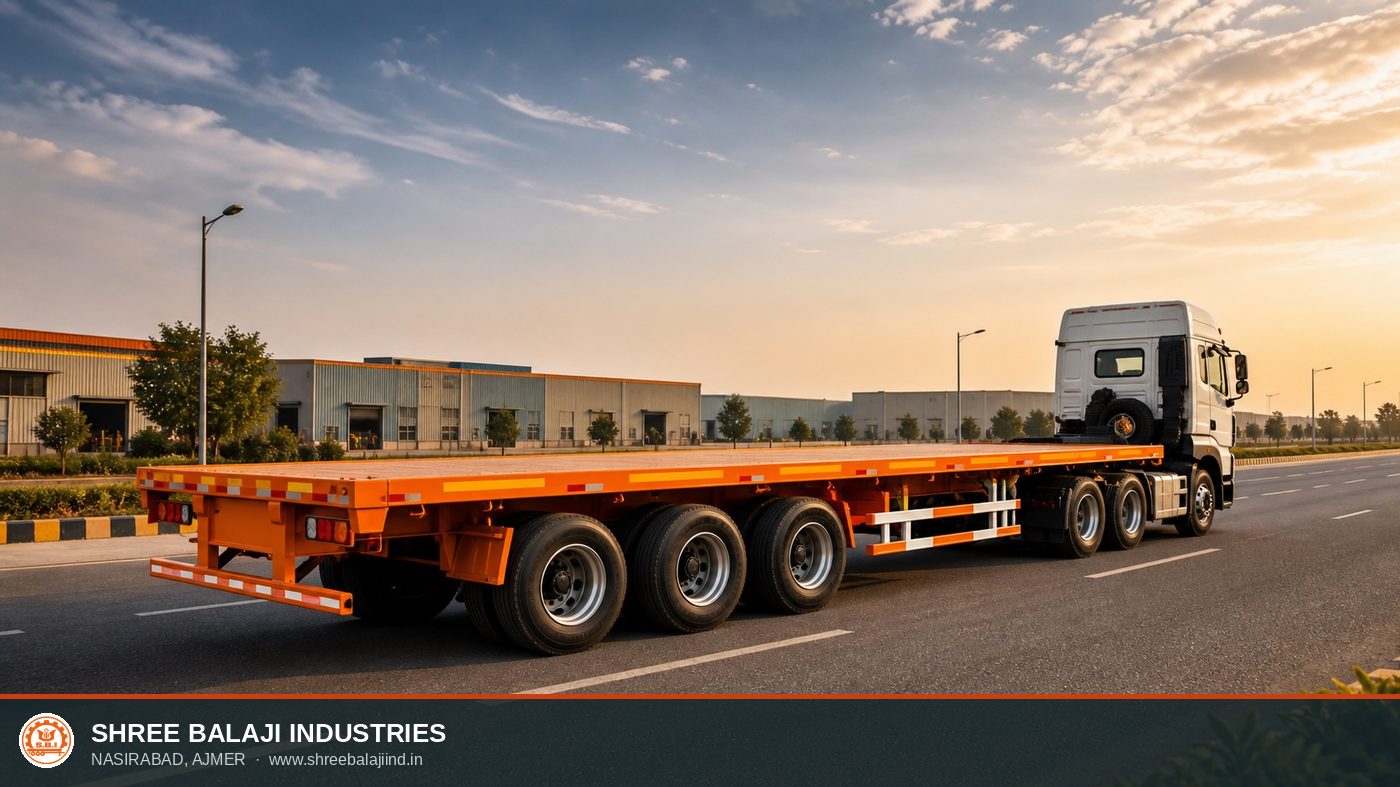 42 feet flatbed trailer by Shree Balaji Industries